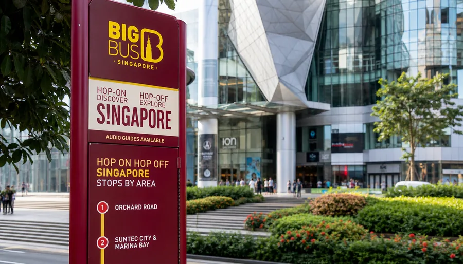 Hop On Hop Off Singapore Stops by Area